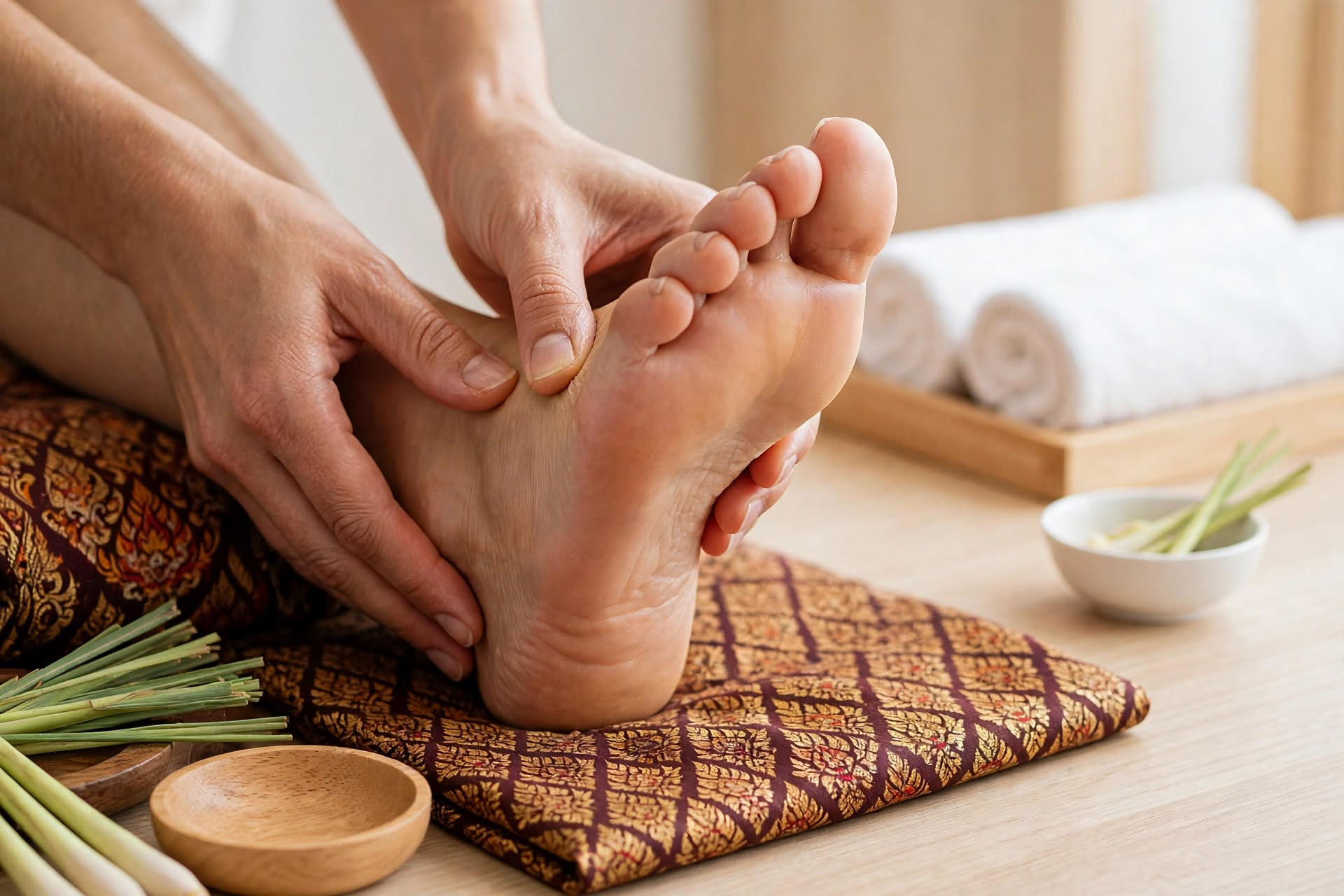 Fotmassage med akupressur