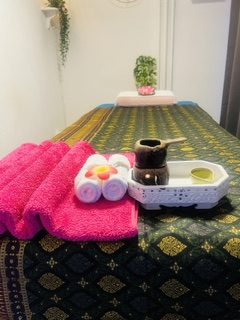 Avslappnande arom varm massage